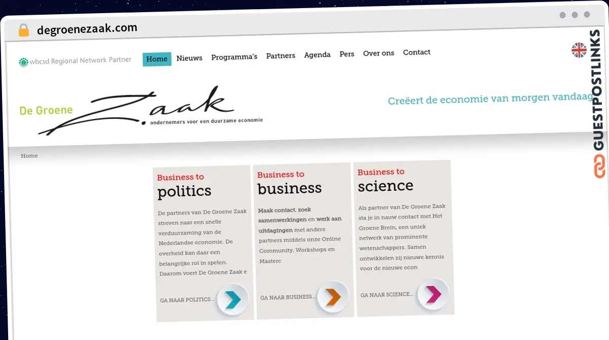 Publish Guest Post on degroenezaak.com