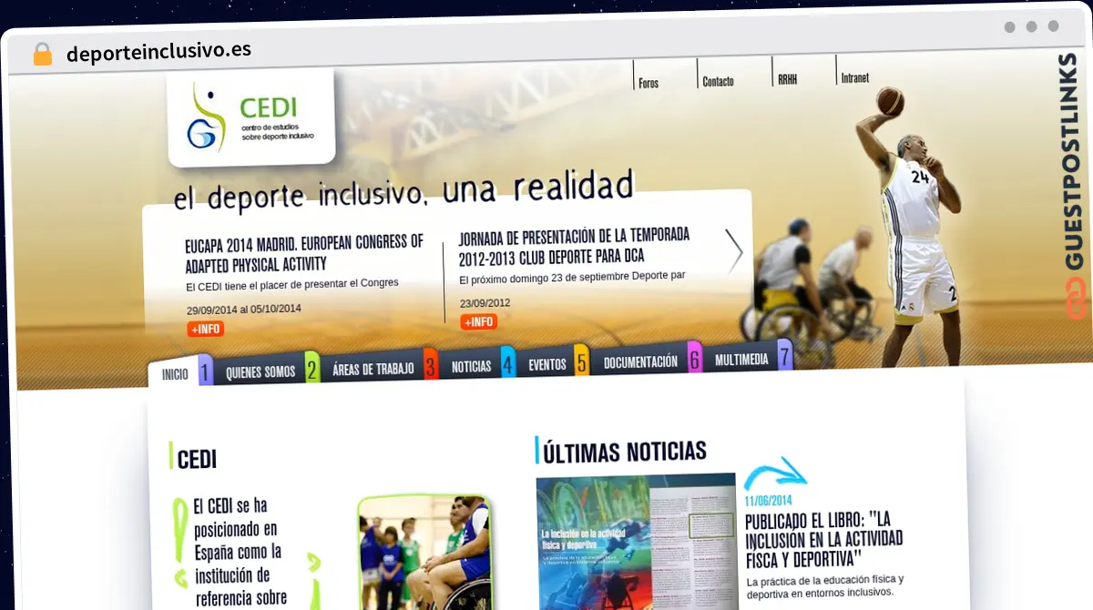 Publish Guest Post on deporteinclusivo.es