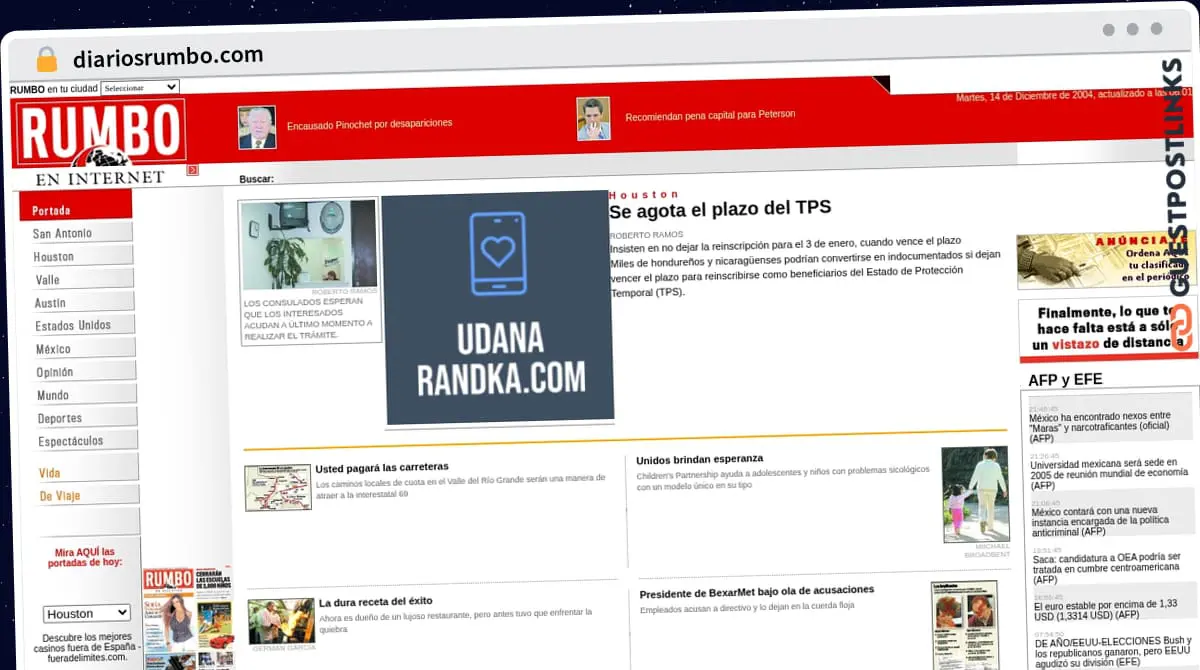 Publish Guest Post on diariosrumbo.com