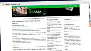Publish Guest Post on drama20show.com