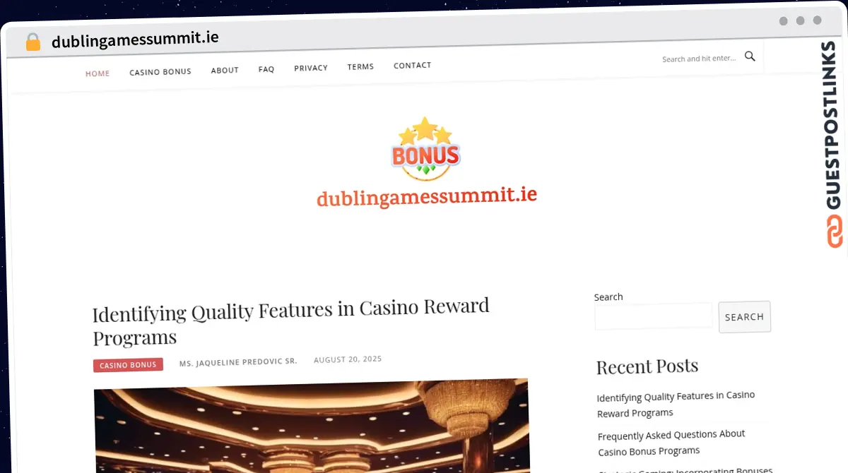Publish Guest Post on dublingamessummit.ie