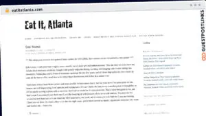 Publish Guest Post on eatitatlanta.com