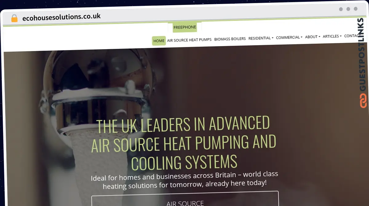 Publish Guest Post on ecohousesolutions.co.uk