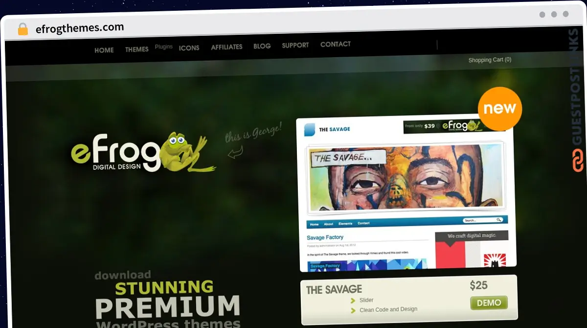 Publish Guest Post on efrogthemes.com