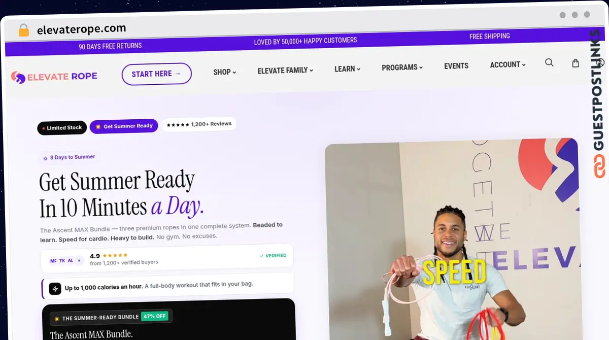 Publish Guest Post on elevaterope.com