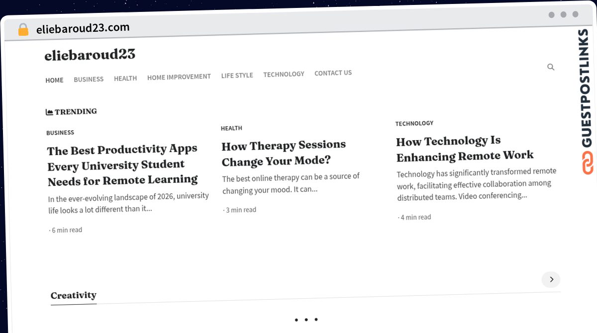 Publish Guest Post on eliebaroud23.com