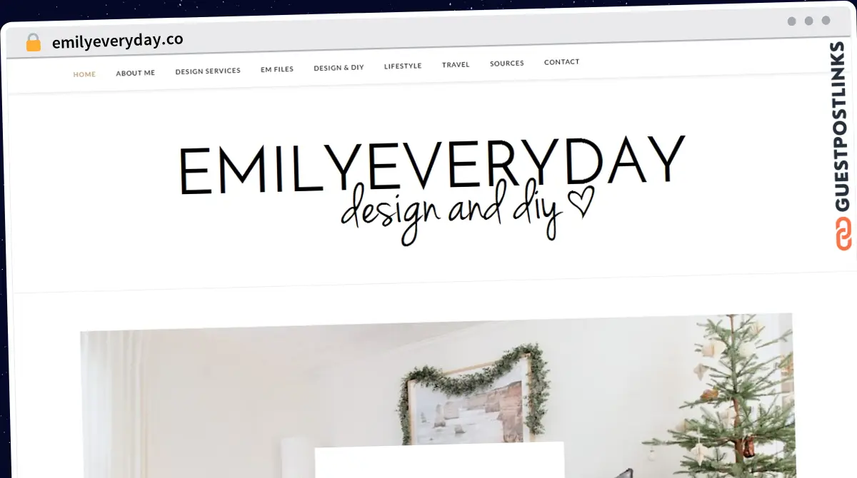 Publish Guest Post on emilyeveryday.co