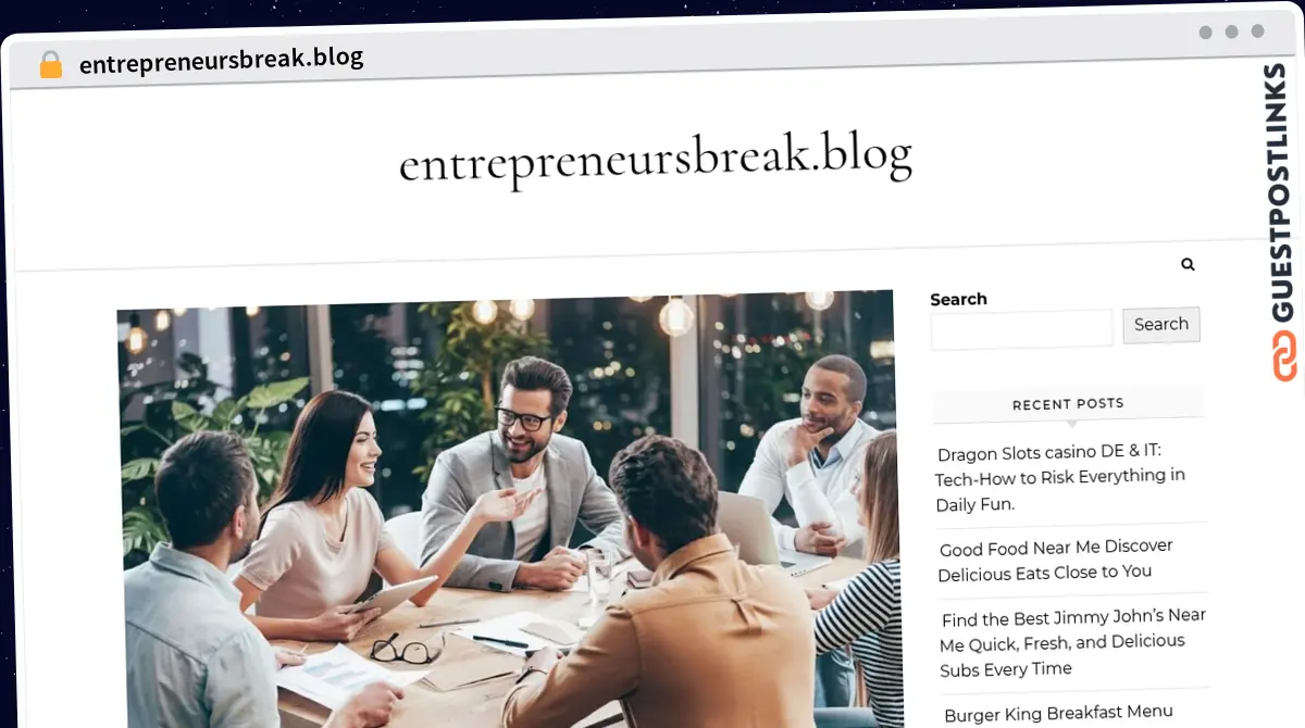 Publish Guest Post on entrepreneursbreak.blog