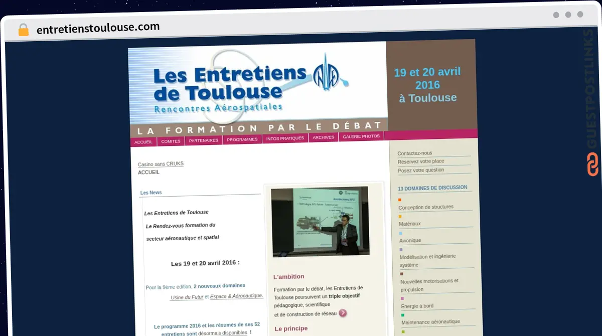 Publish Guest Post on entretienstoulouse.com