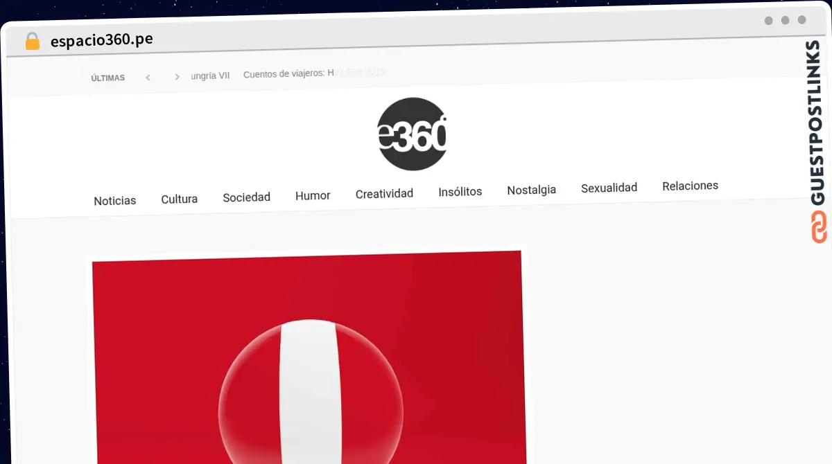 Publish Guest Post on espacio360.pe