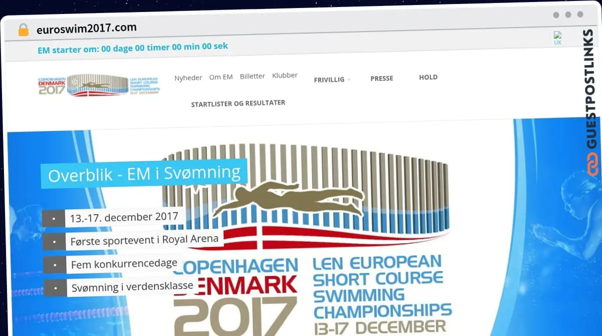 Publish Guest Post on euroswim2017.com