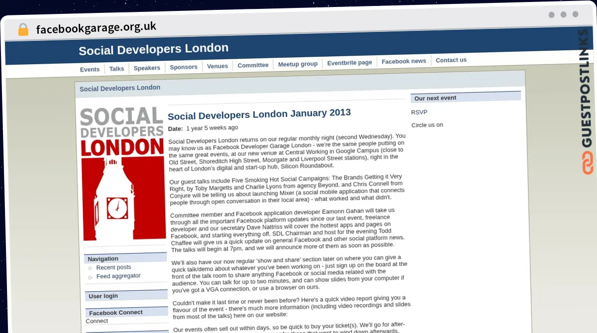 Publish Guest Post on facebookgarage.org.uk