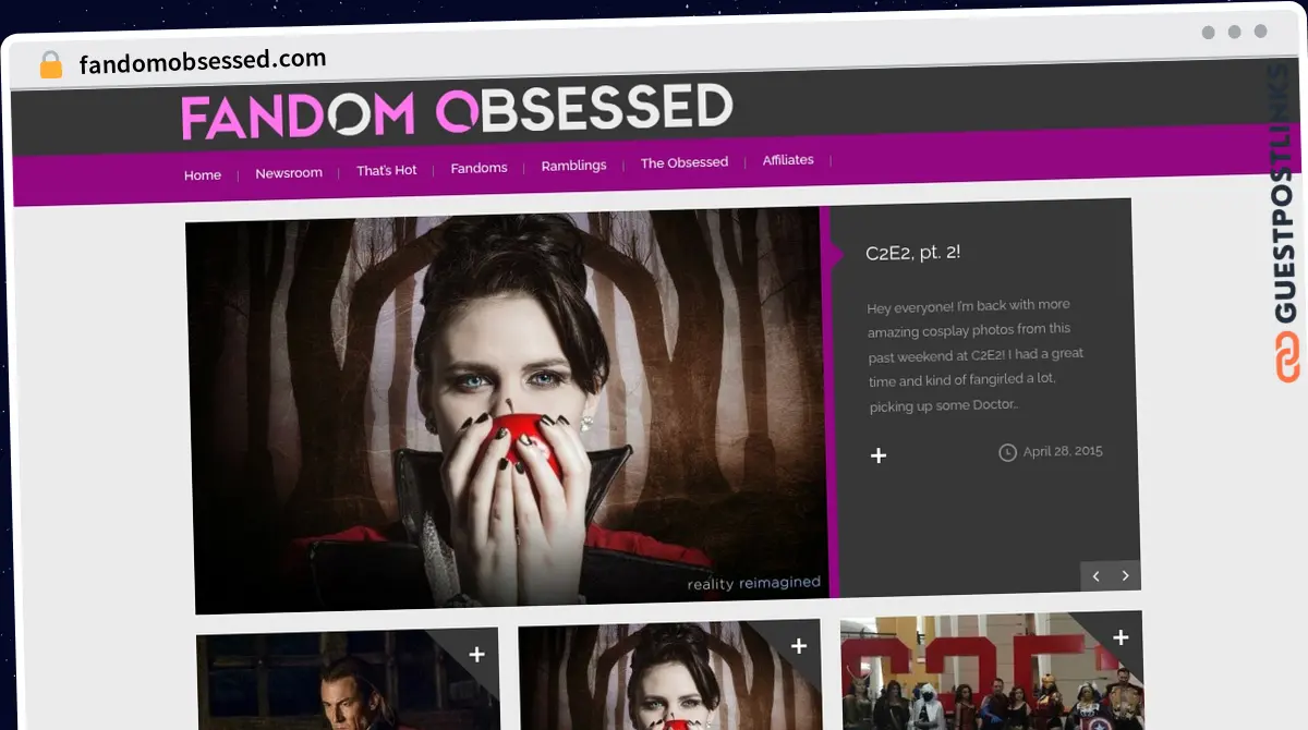 Publish Guest Post on fandomobsessed.com