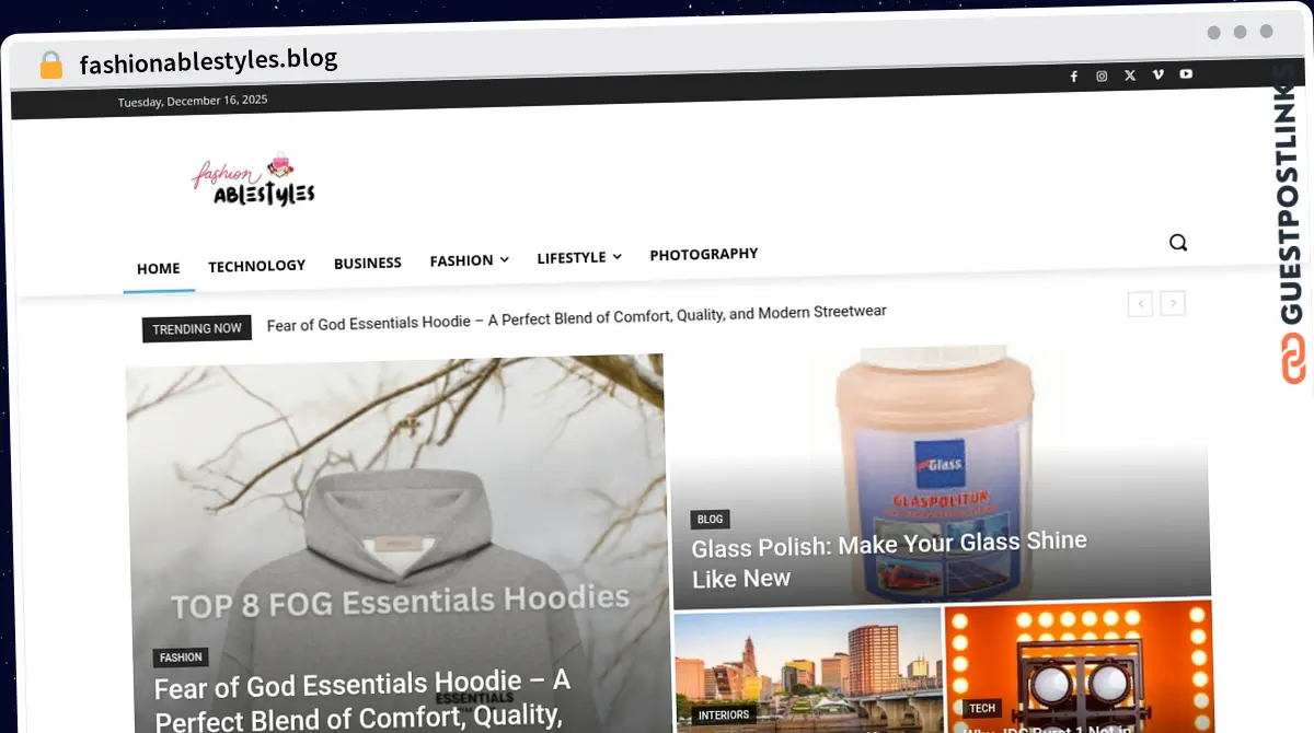 Publish Guest Post on fashionablestyles.blog