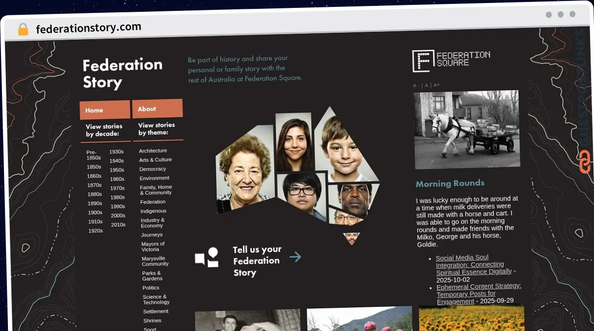 Publish Guest Post on federationstory.com