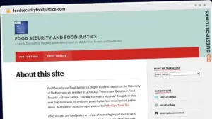Publish Guest Post on foodsecurityfoodjustice.com