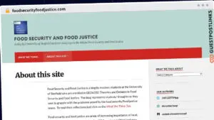 Publish Guest Post on foodsecurityfoodjustice.com