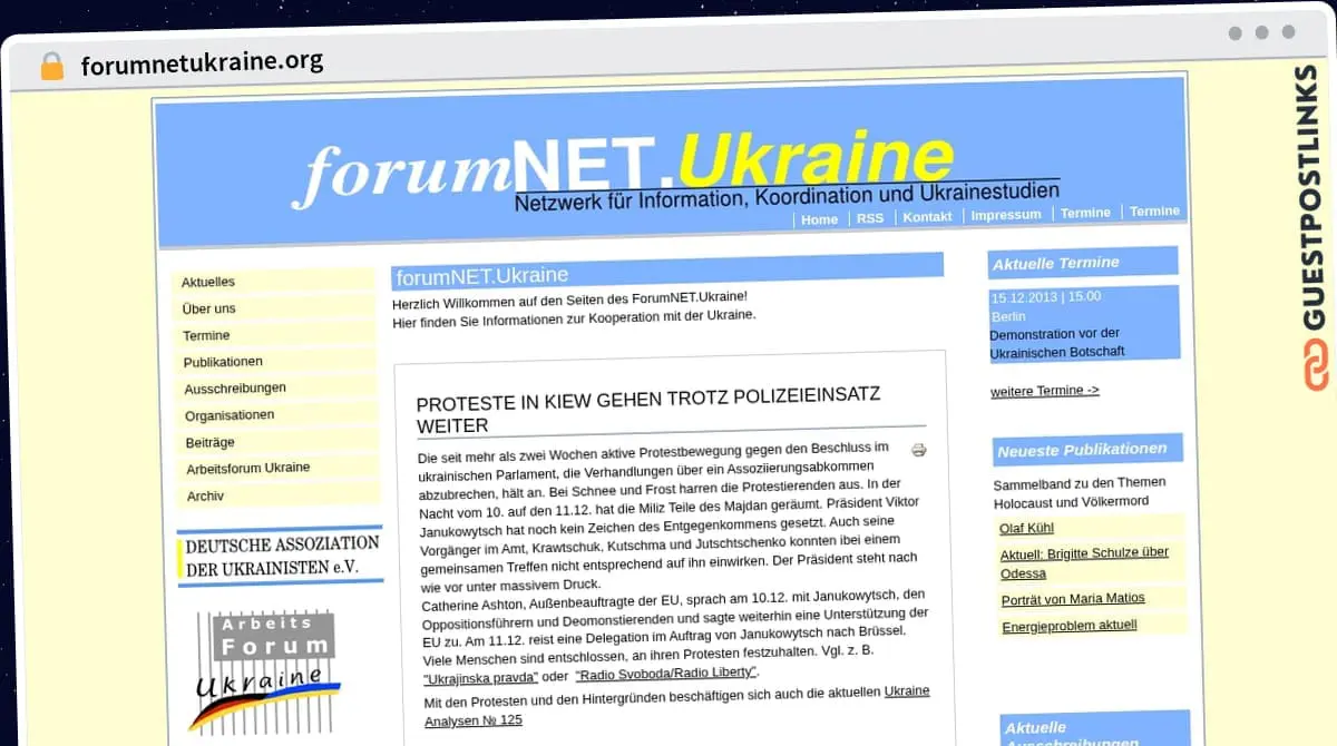 Publish Guest Post on forumnetukraine.org
