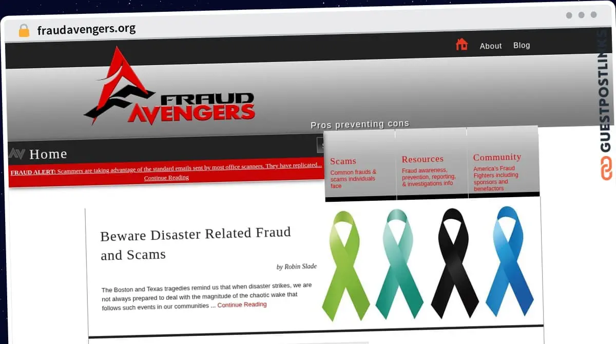 Publish Guest Post on fraudavengers.org