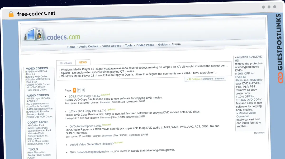 Publish Guest Post on free-codecs.net