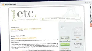 Publish Guest Post on frenchetc.org