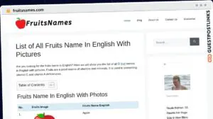Publish Guest Post on fruitsnames.com