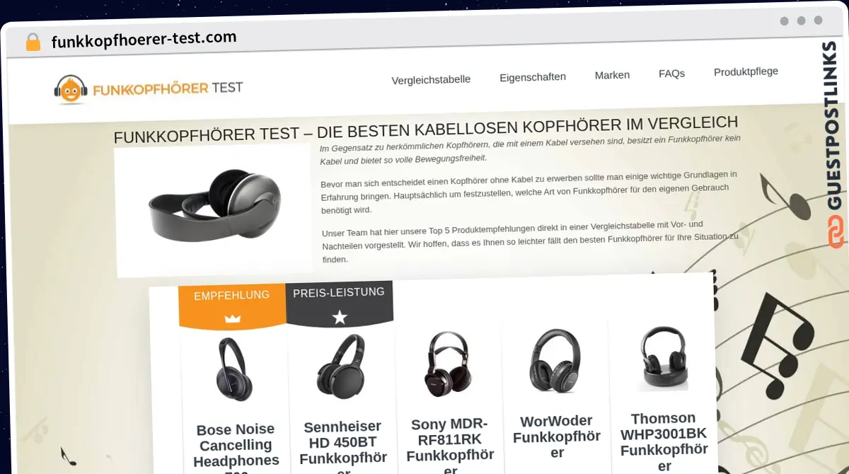 Publish Guest Post on funkkopfhoerer-test.com