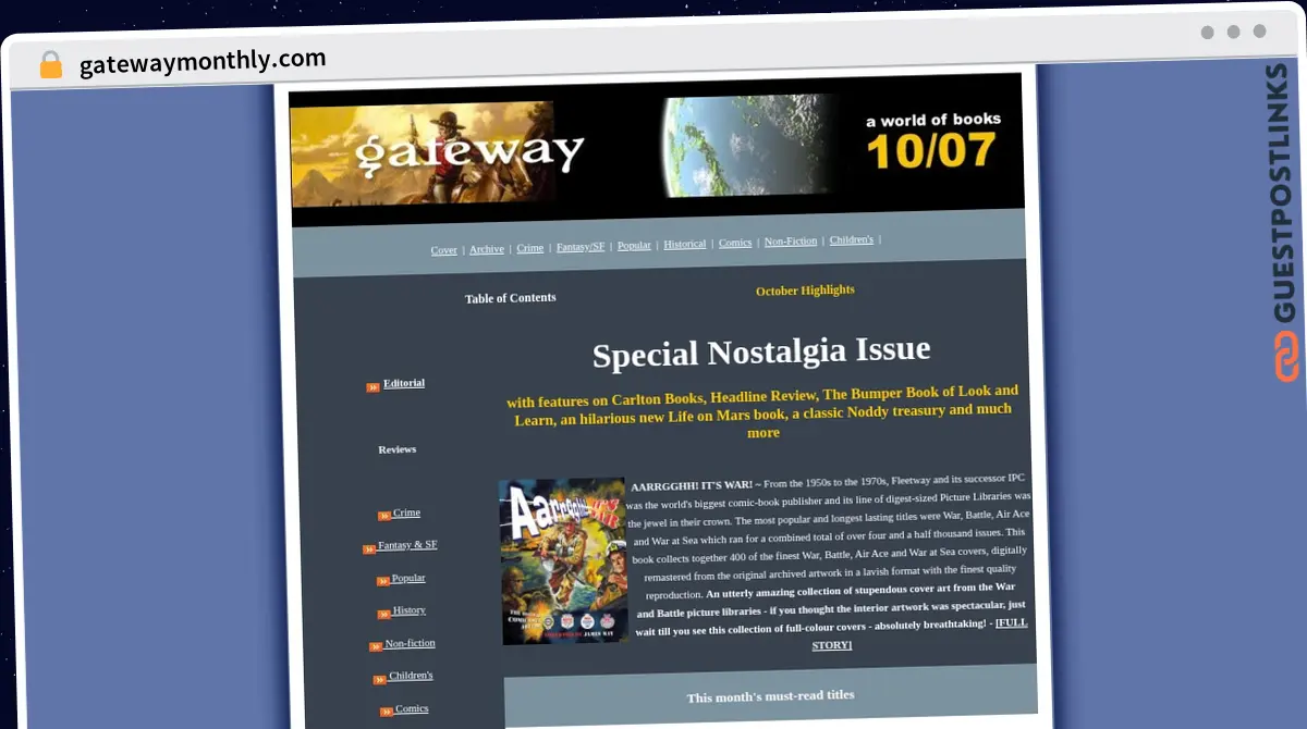 Publish Guest Post on gatewaymonthly.com