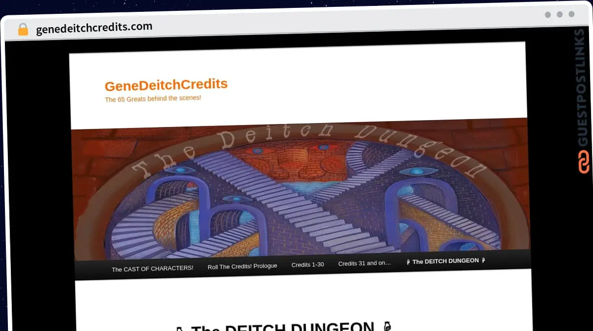 Publish Guest Post on genedeitchcredits.com