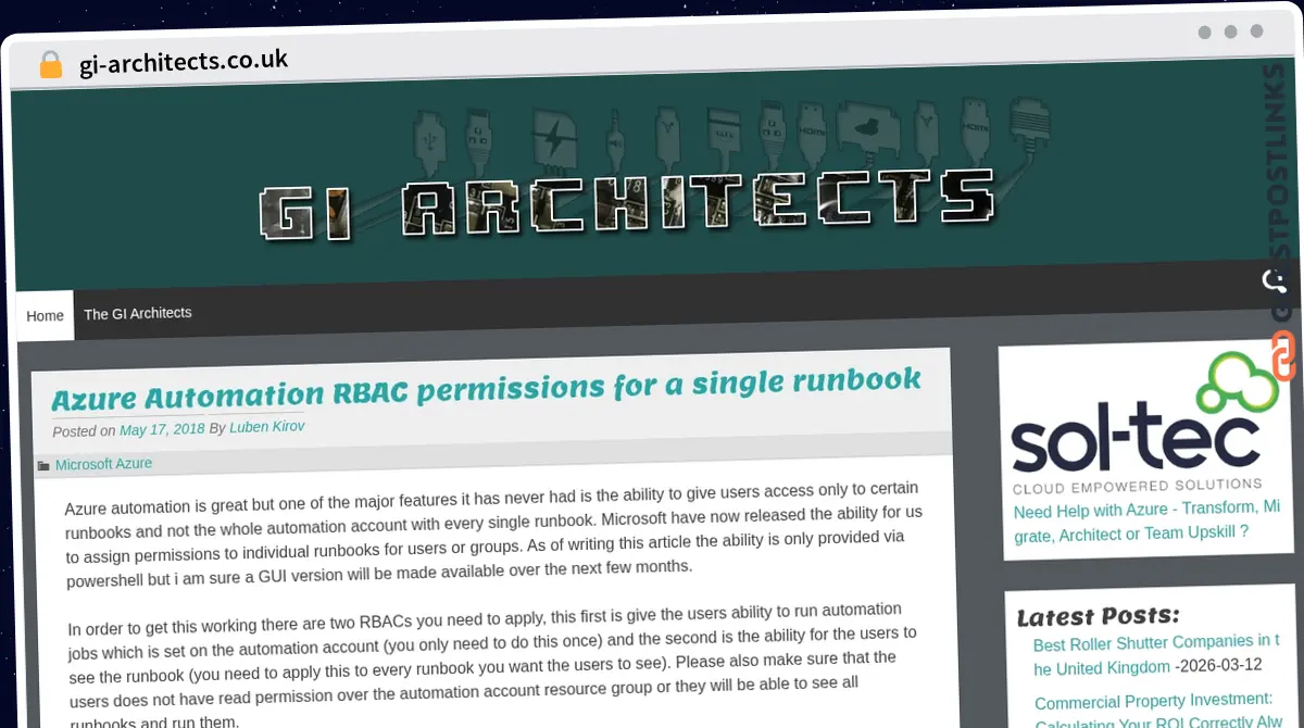 Publish Guest Post on gi-architects.co.uk