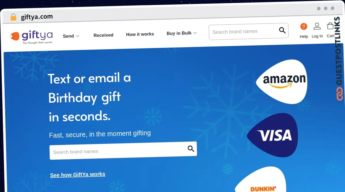 Publish Guest Post on giftya.com