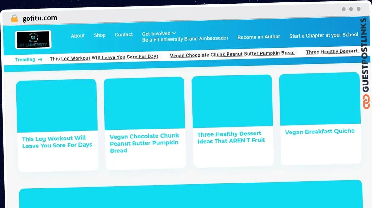 Publish Guest Post on gofitu.com