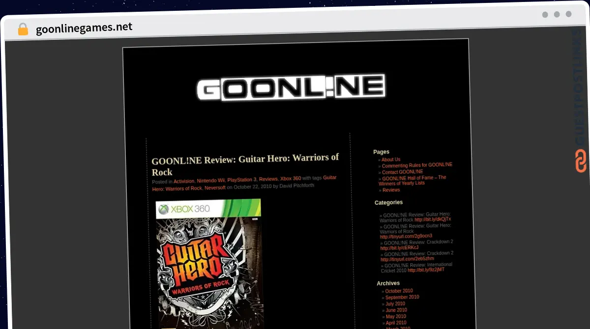 Publish Guest Post on goonlinegames.net