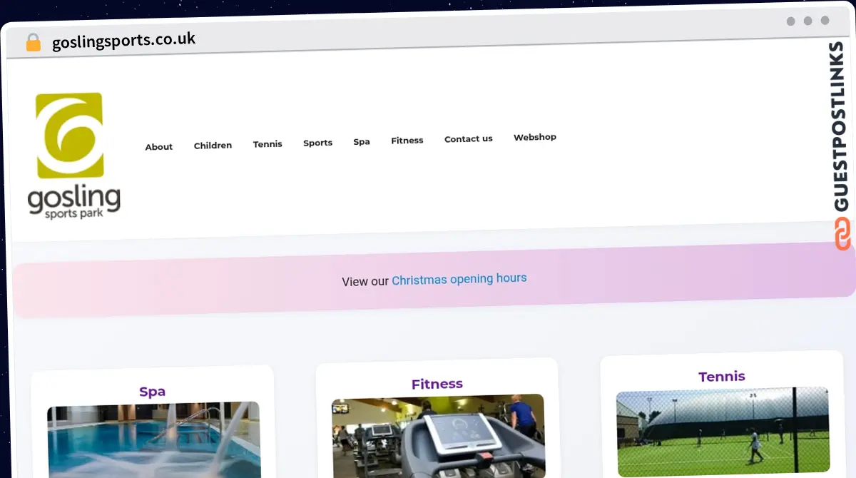 Publish Guest Post on goslingsports.co.uk