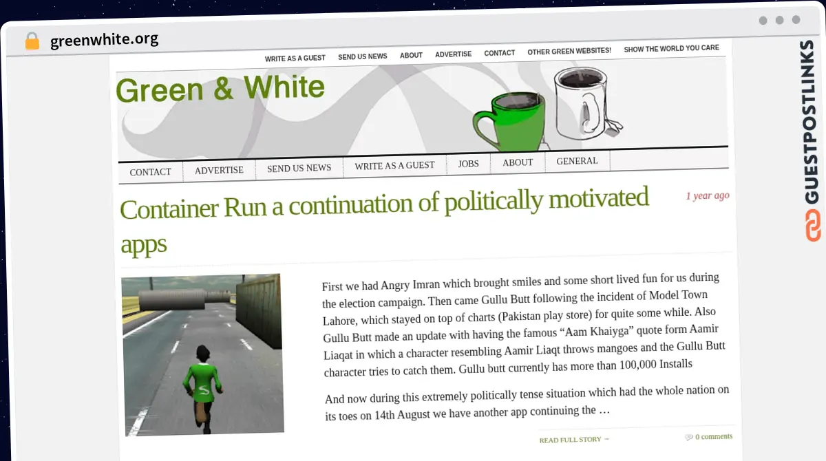 Publish Guest Post on greenwhite.org