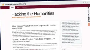 Publish Guest Post on hackingthehumanities.org
