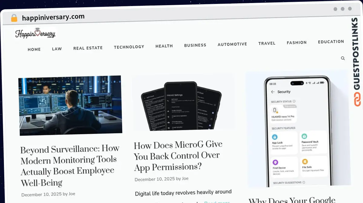 Publish Guest Post on happiniversary.com