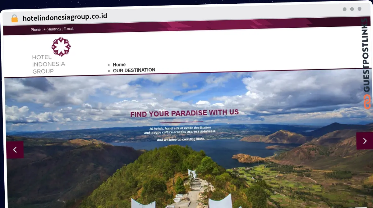 Publish Guest Post on hotelindonesiagroup.co.id