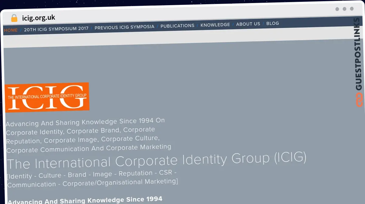 Publish Guest Post on icig.org.uk