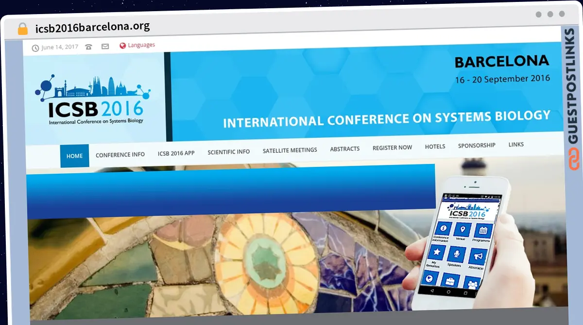 Publish Guest Post on icsb2016barcelona.org