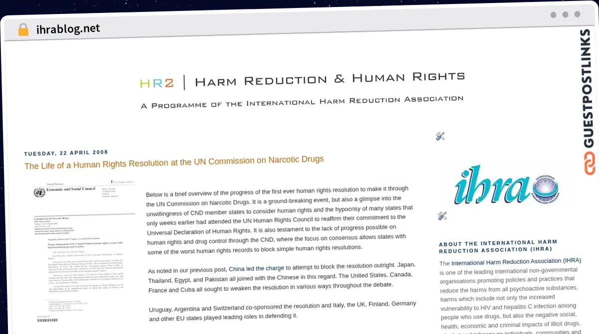 Publish Guest Post on ihrablog.net