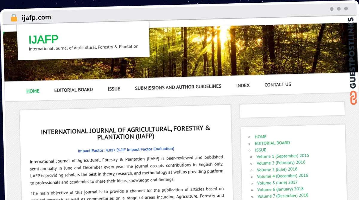 Publish Guest Post on ijafp.com
