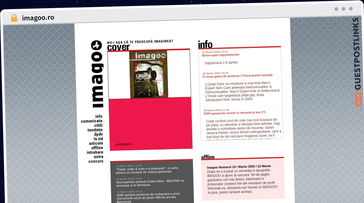Publish Guest Post on imagoo.ro