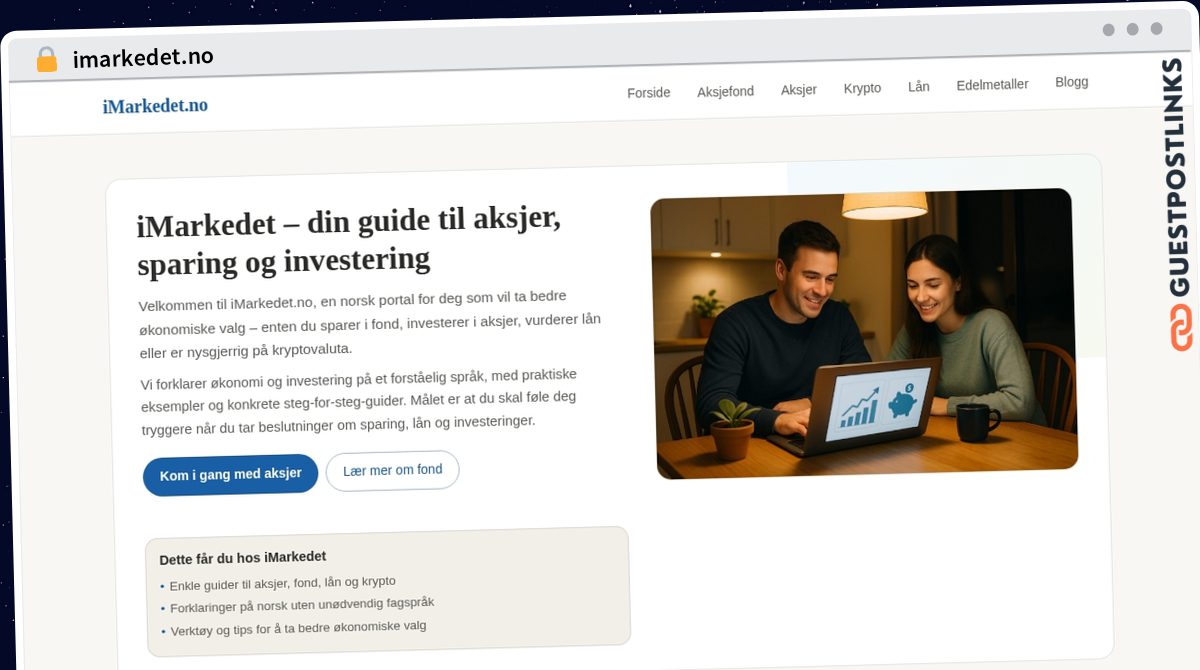 Publish Guest Post on imarkedet.no