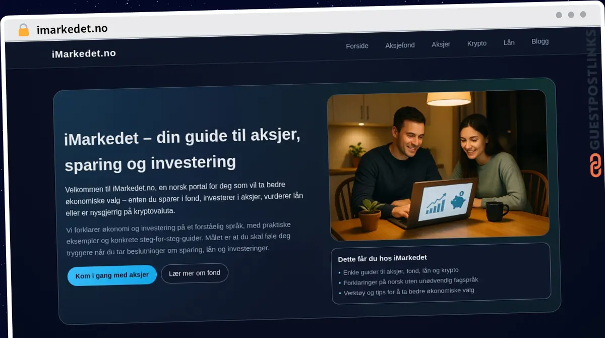 Publish Guest Post on imarkedet.no