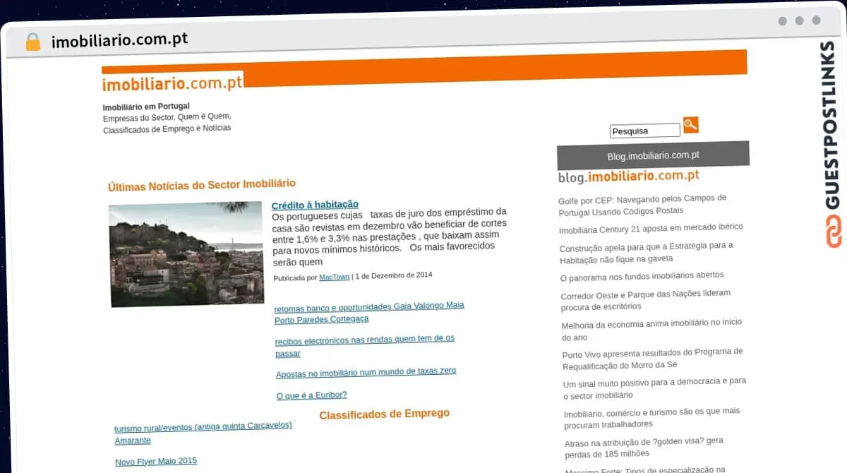 Publish Guest Post on imobiliario.com.pt