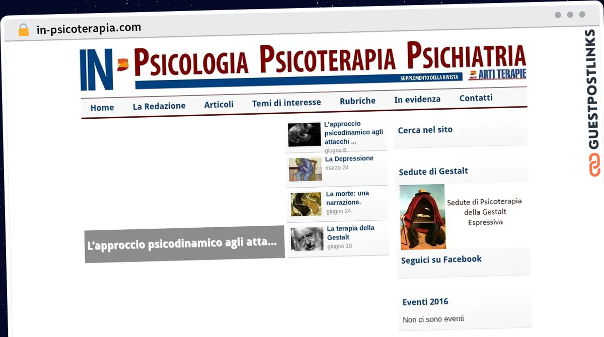 Publish Guest Post on in-psicoterapia.com