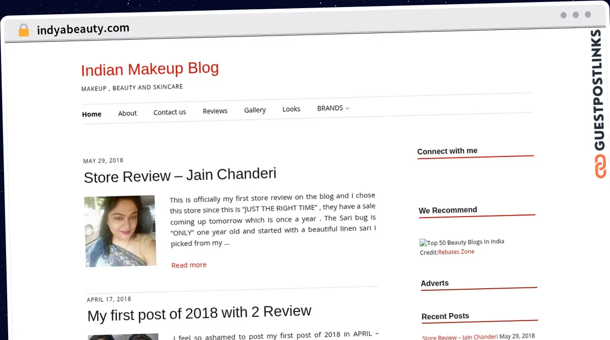 Publish Guest Post on indyabeauty.com