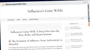Publish Guest Post on influencersgonewildx.blog