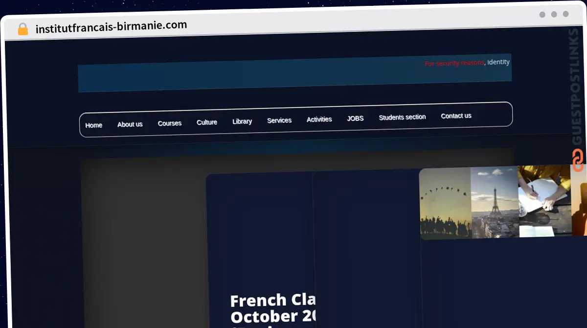 Publish Guest Post on institutfrancais-birmanie.com